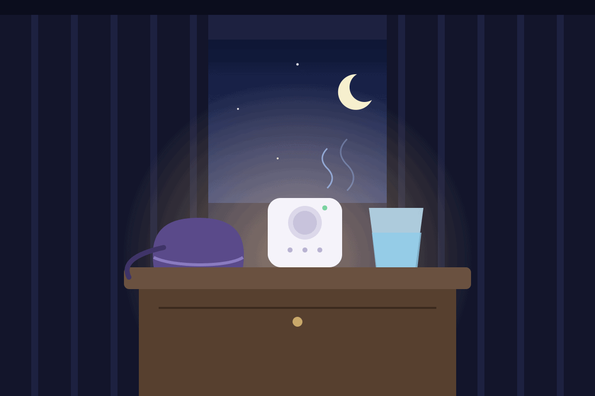 Calm bedroom setup for falling asleep faster naturally