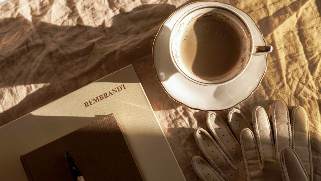 Cup of coffee in warm morning light